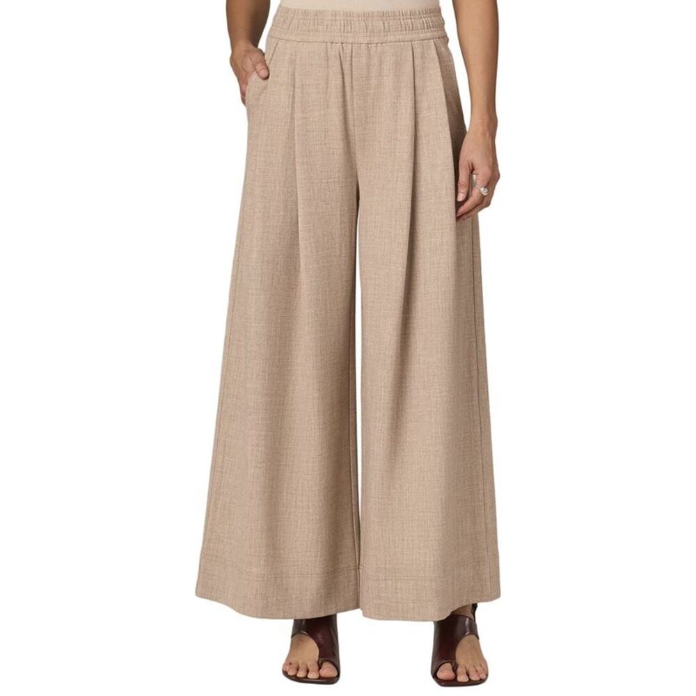 Wit & Wisdom Womens  Ultra Skyrise Double Pleat Wide Leg Glider Pant, Tan